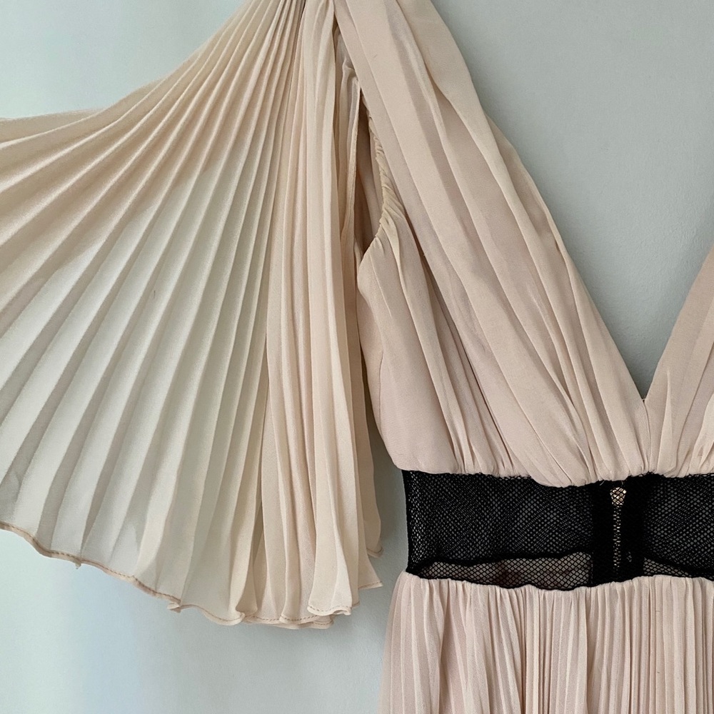 Blush Pleated Gown